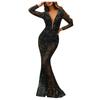 Womens Sexy Backless Sleeveless  Condole Belt Sequins Dress Cocktail Prom Gown Dress