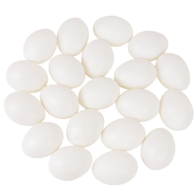 10/20pcs Simulation Plastic Egg DIY Painting Craft Easter Party Home Decoration Farm Nest Eggs Children Educational Toy Gift