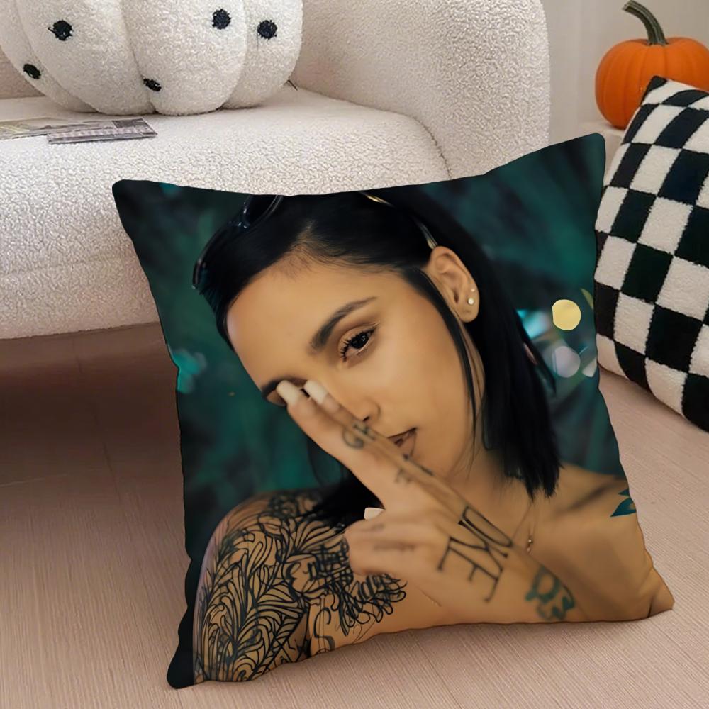 Американская певица K-Kehlani Ashley Parrish Наволочка Чехол для декоративной подушки Скрытая пуговица Прочный полиэстер Подушка для стула