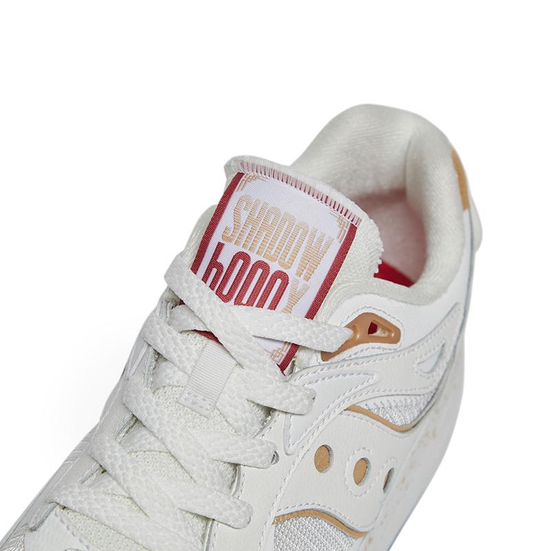 SAUCONY Shadow 6000 Ретро Удобная Синтетическая Кожа Прочная Низкий Верх Повседневные Кроссовки для Бега Унисекс Кроссовки Белый Платиновый S79020-1
