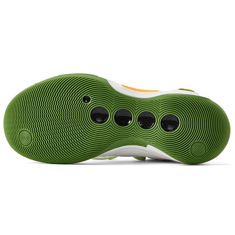 Li Ning Амортизация, Износостойкие Низкие Баскетбольные Кроссовки Мужские Бело-Зеленые ABAS083-30