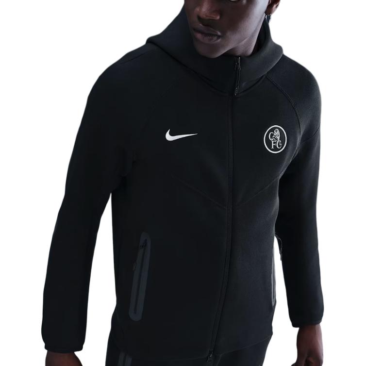 Nike Мужская ветровка Nike Chelsea FC Tech Windrunner с молнией, флисовая, Total 90, для футбола, HM3676-011