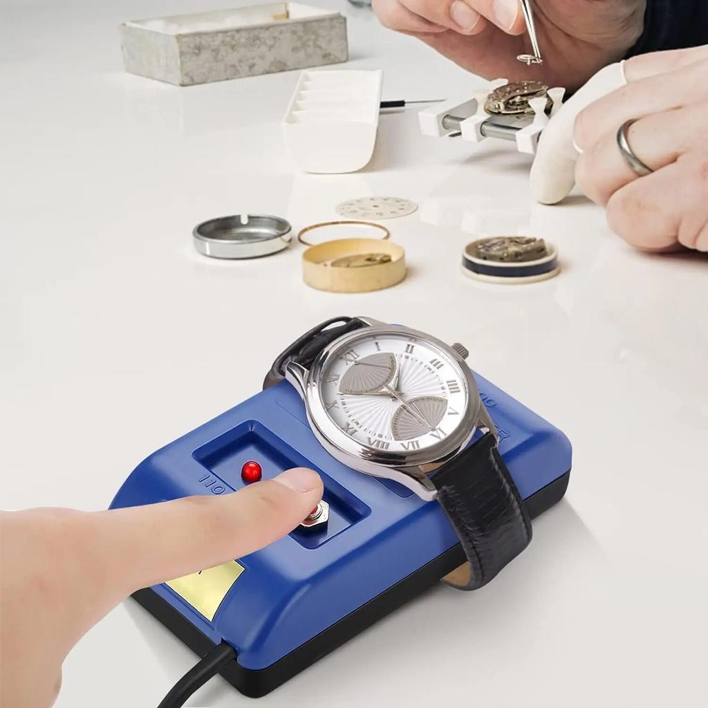 Размагничивающее устройство для ремонта часов, отвертка, пинцет, электрические инструменты для размагничивания, размагничивания, вилка европейского стандарта, электрические инструменты 220 В