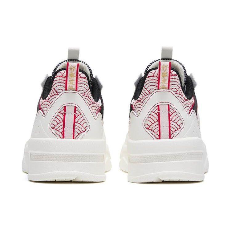 Anta G6 Cushioning Non-Slip Wear-Resistant Low-Top Sports Casual Shoes Women Sneaker White Black Red 122318084-5