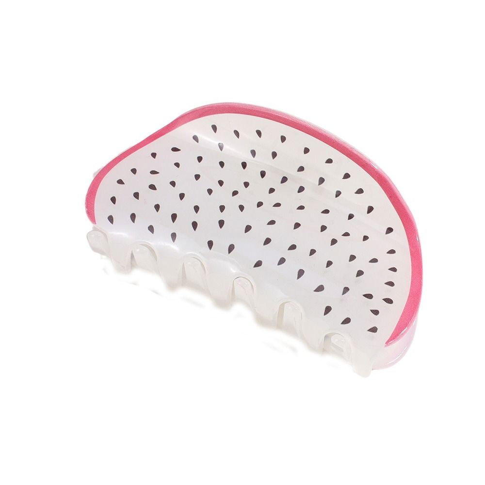 Pitaya Ponytail Holder Srawberry Women Shark Clip Fruits Hair Claw Korean Hair Clips Watermelon