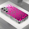 Позолоченный чехол для телефона из закаленного стекла, совместимый с Galaxy S26 S25 S24 S23 S22 Ultra Plus. Имеет дизайн с принтом розового леопарда.