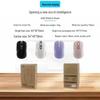 Беспроводная Bluetooth-мышь двойного режима, бесшумная, с настраиваемым Type-C, для ноутбука