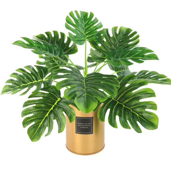 1Pc Artificial Monstera Simulation Plant Wedding Home Hotel Cafe Party Decor