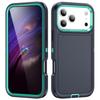 For iPhone 17 Pro Max Case PC + Silicone + EVA 3 in 1 Shockproof Phone Cover