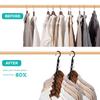 10 шт. Экономия места Волшебные вешалки Прочный пластиковый держатель Тяжелый органайзер для одежды Для общежитий Квартиры Маленький шкаф