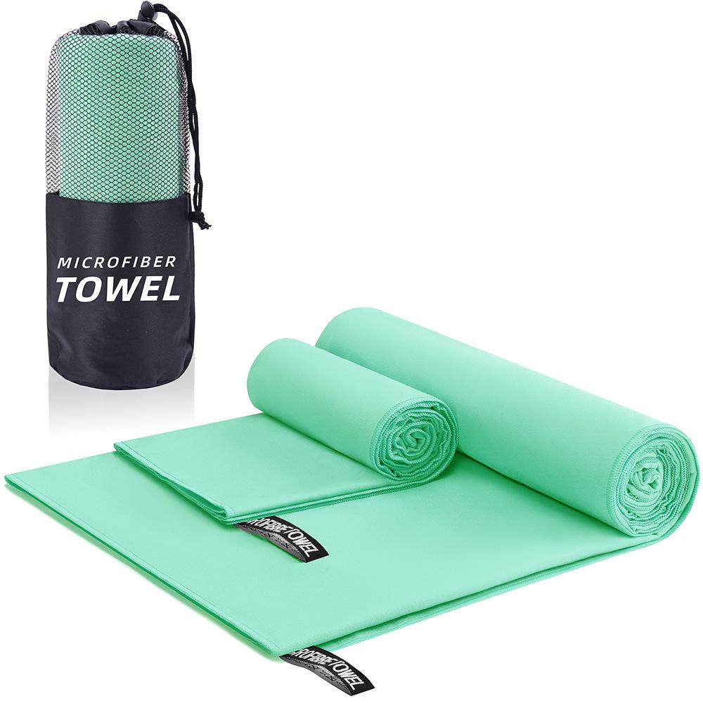 Быстросохнущее спортивное пляжное полотенце из микрофибры, толстое для путешествий, гимнастики, фитнеса, бега, плавания, йоги, природного похода, морское большое полотенце