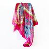 Classic cashew-patterned silk scarf for women, shawl, faux silk headscarf, 90cm square scarf