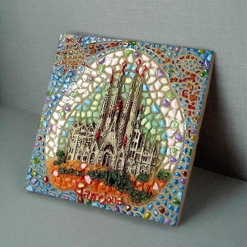 Европа Испания магниты на холодильник Португалия Смоляные палочки на холодильник Туризм Памятные подарки ручной работы Креативные подарки Барселона Лиссабон