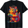 Игровой Кот Видеоигры Мужская Смешная Подарок Игровая Футболка