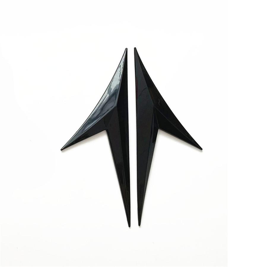 New Decorative Car Side Fender Wing Emble Badge Bonnet Car Styling Sticker Glossy
