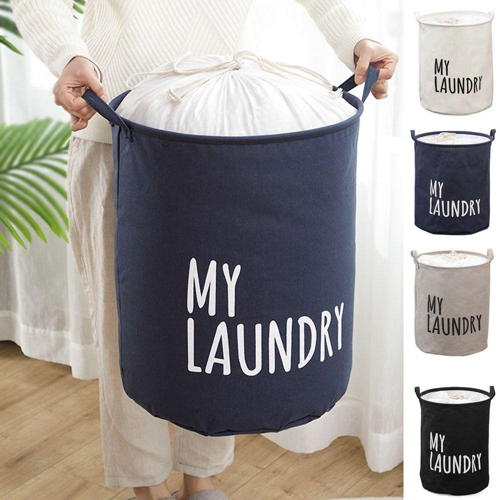 Водонепроницаемая корзина для хранения одежды, складные сумки для хранения одеял, корзина для белья на шнурке для дома
