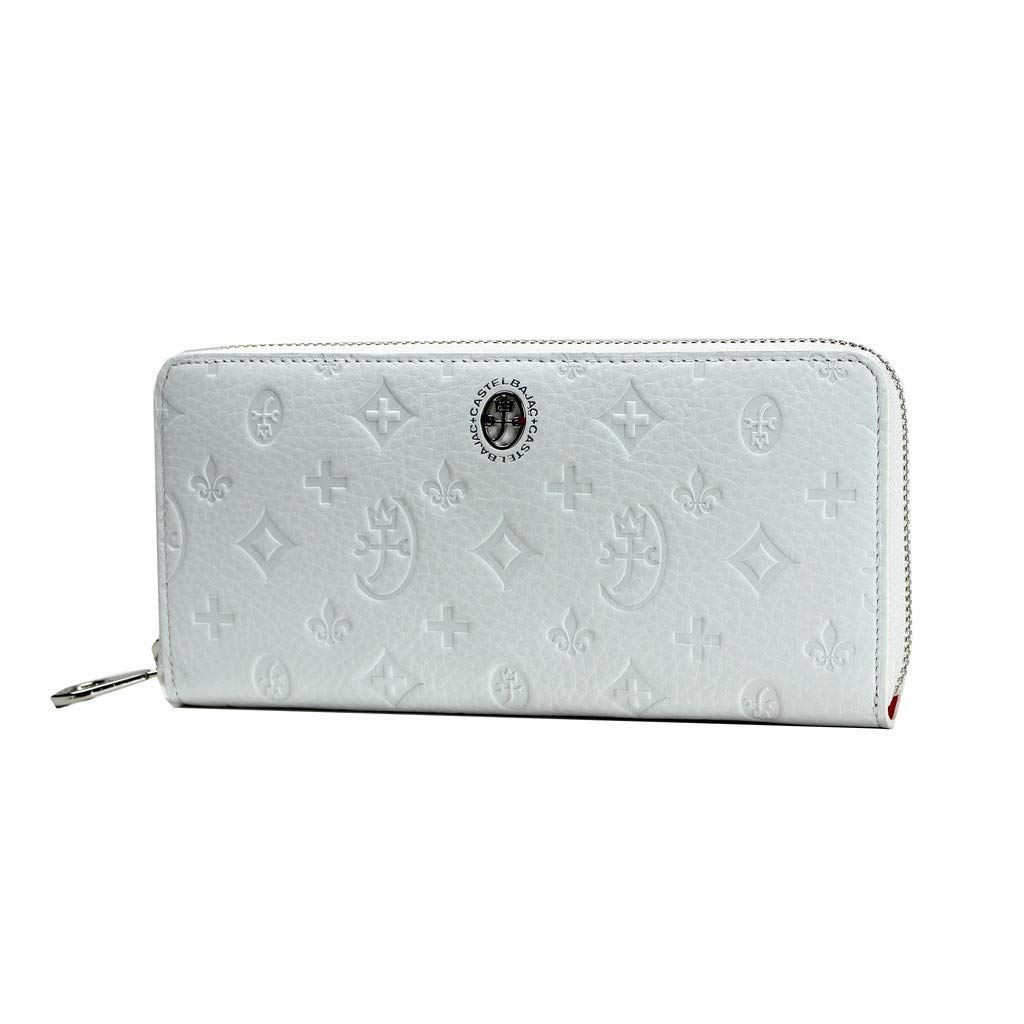 Round Zipper Long Wallet with Coin Purse Marcel 061616 Shiro [Castelbajac]