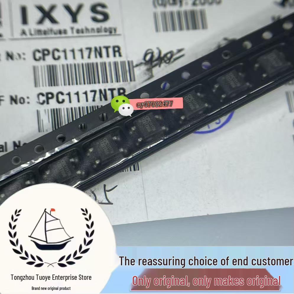Original CPC1117NTR SOP8 Optocoupler Solid State Relay with Genuine Label, In Stock for Direct Shipping