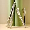 Stainless Steel Silicone Kitchen Tongs - Heat Resistant, Non-slip BBQ & Food Clips