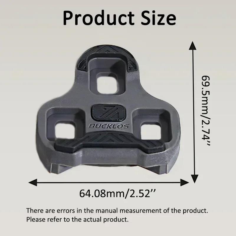 BUCKLOS for KEO System Bike Cleats for LOOK KEO Road Bicycle Pedals Cleat Self-locking Cycling Shoes Cleats 0/4.5/9 Pedal Clips 6