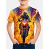 Kids T-shirts O Neck Tops Polyester Casual Sportwear Comfortable Tees Short Sleeve 3d Print T Shirt