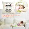 OUZ Best Friendship Gift for Friends Pillow Case - I Hope We're Best Friends, Funny Throw Pillow Cover, Gifts for Women Girls Sisters Gifts for