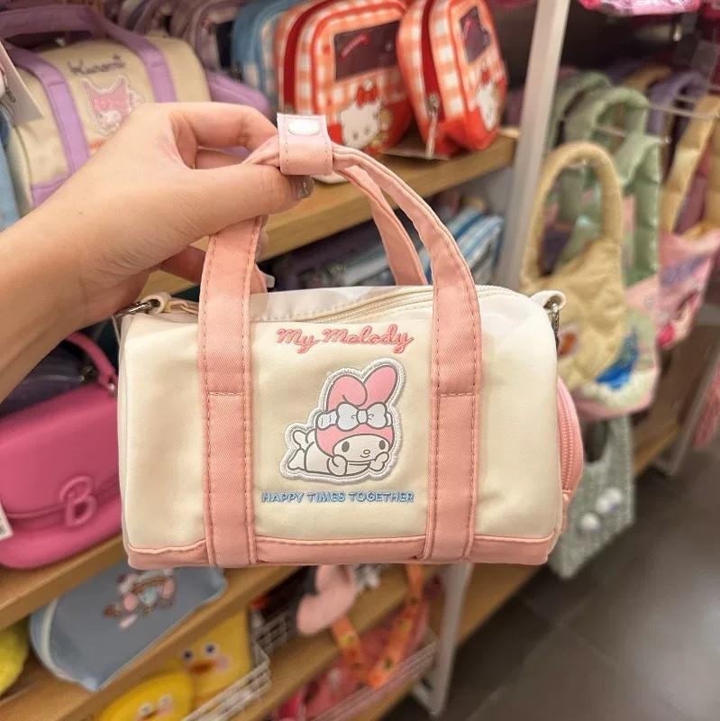 Большая нейлоновая сумка Kuromi Melody Cinnamoroll со шнурком для повседневного использования