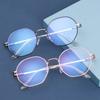 Retro Eye Wear Metal Myopia Optical Mirror Vision Care Anti-blue Light Glasses Eyeglasses