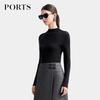 PORTS Women's Mock Neck Long-Sleeve Merino Wool Sweater