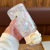 500ML Water Cup Transparent PC Drinking Cup Kawaii Water Tumbler  Juice Drink