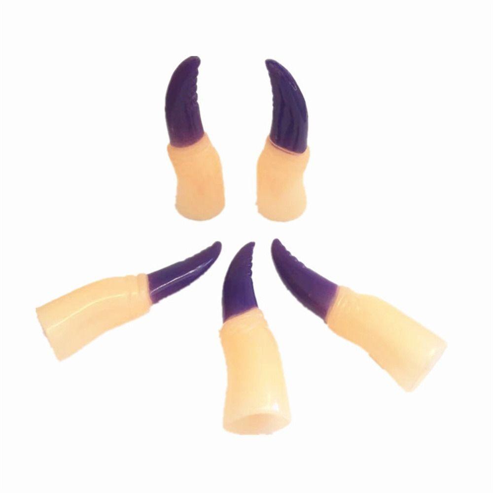 5 шт./набор Поддельные пальцы Зомби Ведьма Поддельные пальцы Страшные Хэллоуин Накладки на пальцы Косплей Вечеринка Принадлежности