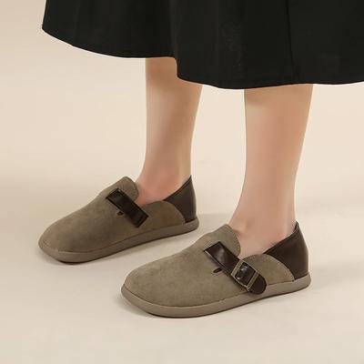 Мода 2024 года, брендовая женская обувь, женские туфли на плоской подошве, модные повседневные туфли на плоской подошве с пряжкой на ремне, горячая распродажа, туфли на плоской подошве с круглым носком и низким каблуком, Zapatos