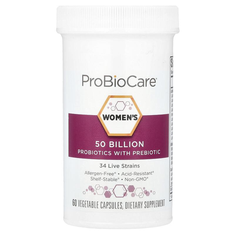 Women's Probiotics With Prebiotic, 50 Billion, 60 Vegetable Capsules