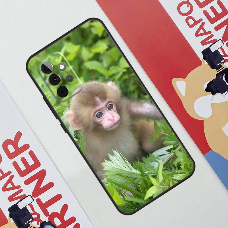 Милый малыш обезьянка животное Funda для Samsung Galaxy A14 A24 A34 A54 A51 A71 A13 A23 A33 A53 A12 A22 A32 A42 A52 чехол