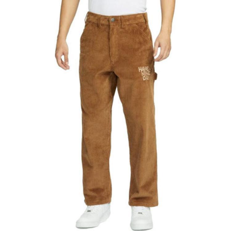 Nike Casual Pants Men's Brown Moderate Straight Fit Pants HF0354-281