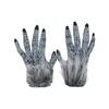 Smiffys Unisex Adult Werewolf Faux Fur Halloween Costume Gloves