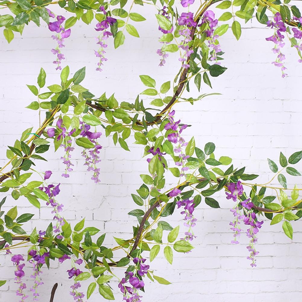 Искусственные цветы 2 м искусственная гирлянда гирлянда из плюща подвесное украшение для растений