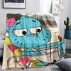 Nicole Watterson Printed Flannel Blanket, soft throw for bedroom sofa, washable, fan merchandise, great gift.