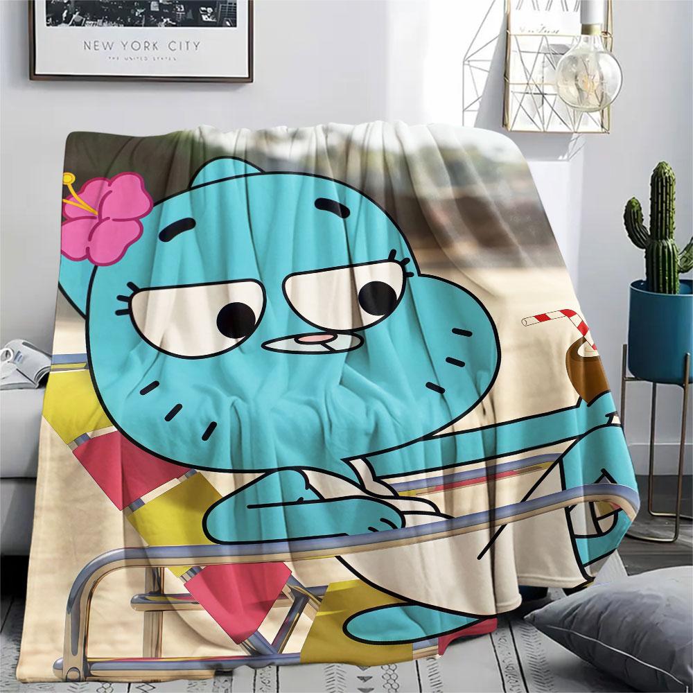 Nicole Watterson Printed Flannel Blanket, soft throw for bedroom sofa, washable, fan merchandise, great gift.
