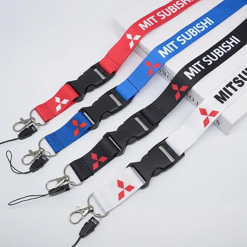 Автомобильный брелок Держатель ID Шнурок на шею для мобильного телефона Для Mitsubishi Outlander Lancer 10 9 ASX RALLIART Eclipse L200