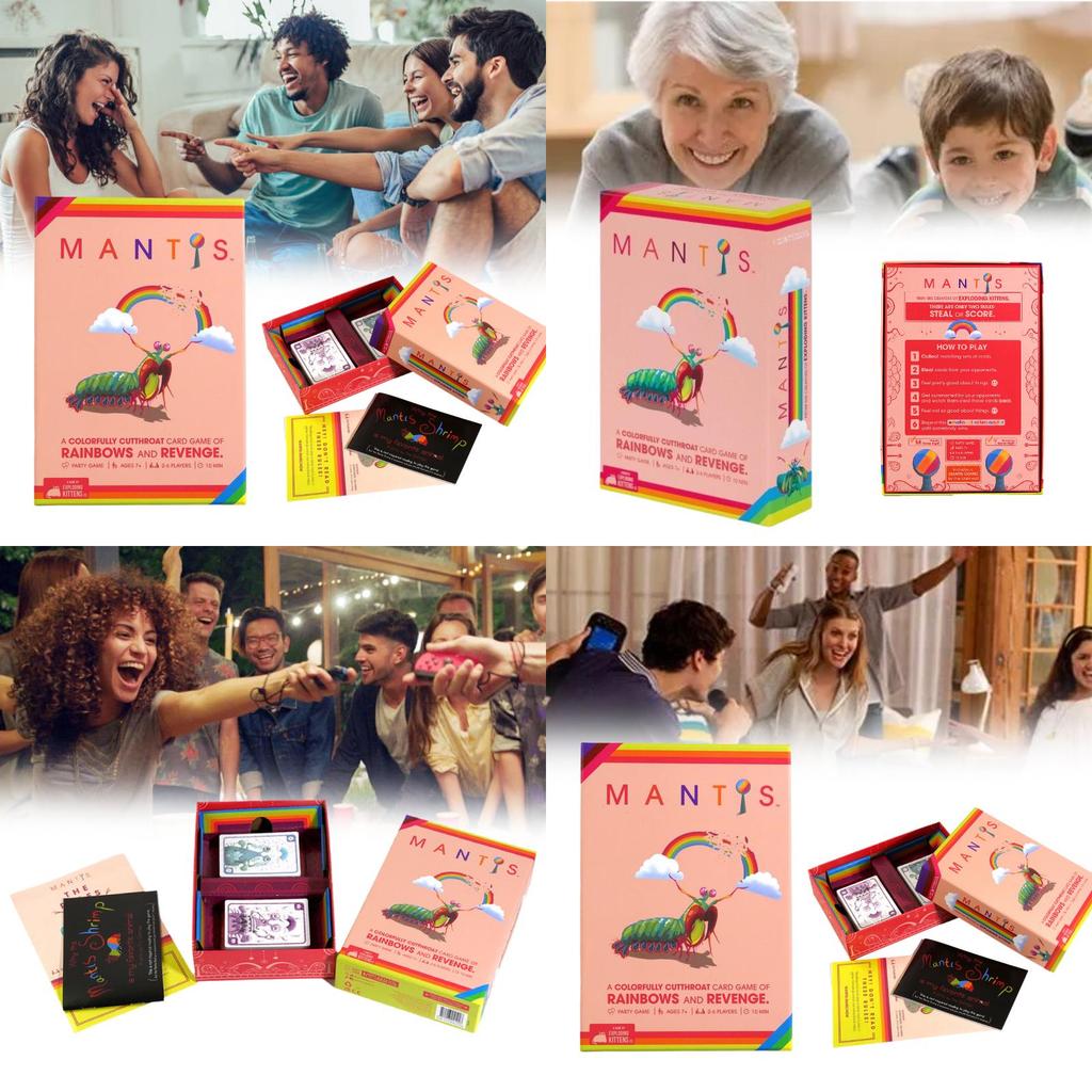 Мантис Взрывной Котёнок Мантис Игра на совпадение карт для захватывающих семейных посиделок