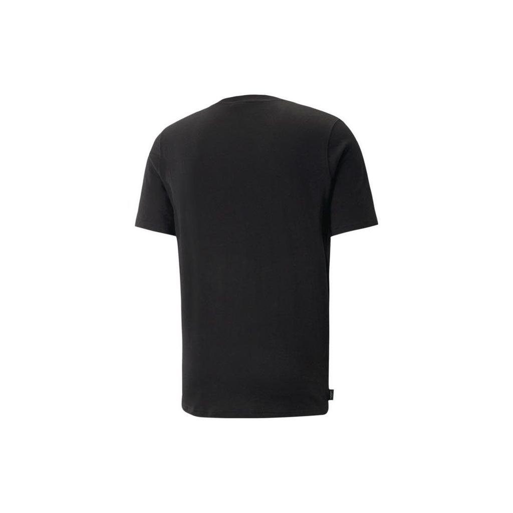 PUMA T Shirts Men's Black Crew Neck Moderate Straight Fit 622554-01