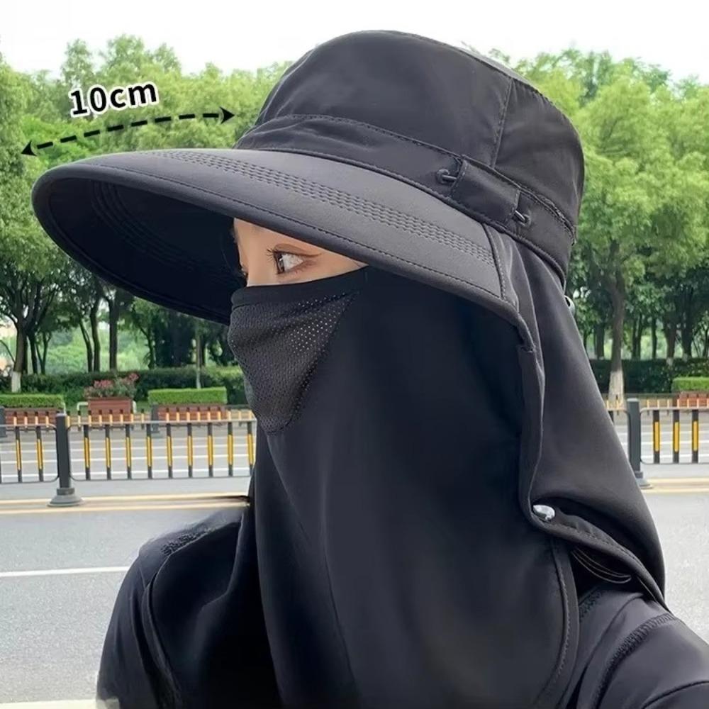 Панама с защитой от УФ-лучей, дышащая женская шляпа с отверстием для хвостика, новая шляпа рыбака, весна-лето