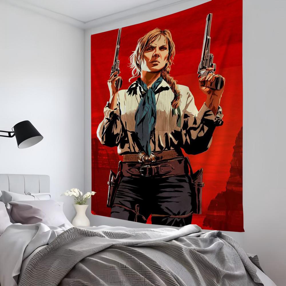 Rdr2 Сэди Адлер Гобелен Декор Комнаты Настенная Ткань Вечеринка Подвесной Фон Декор Комнаты Детская Комната