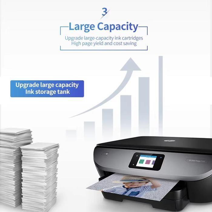 Cartouche d'Encre - YONGER POUR ELLE - HP 903XL - Multi-couleurs - Compatible - 55ml Noir