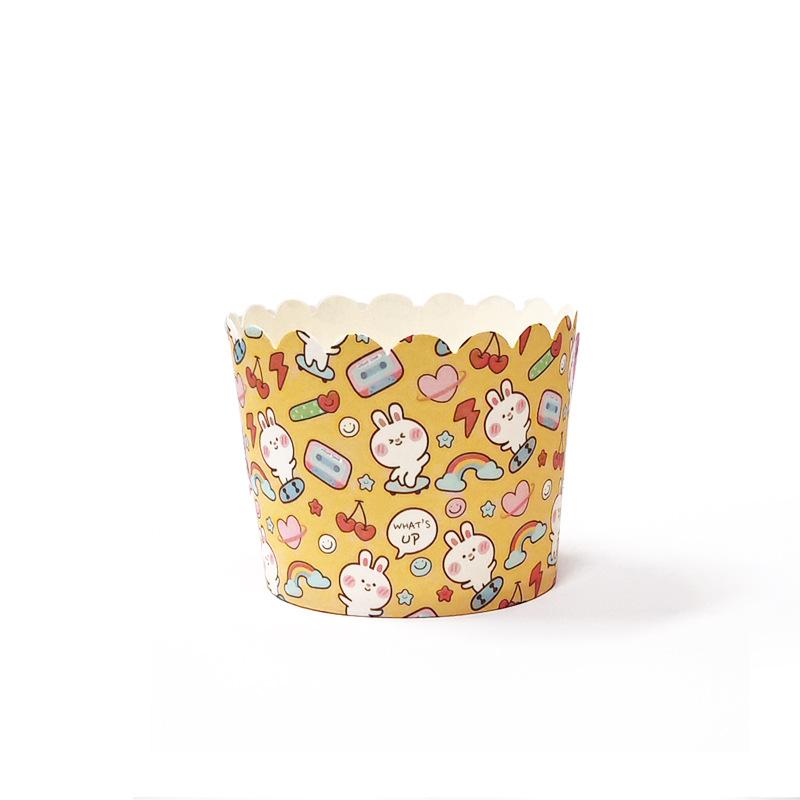 Формочки для маффинов, термостойкие, для выпечки в духовке, из антипригарной бумаги, для приготовления на пару, бытовые, средние, бумажные тарелочки, средние, механические, 50 шт