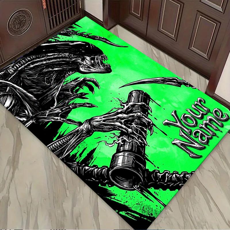 Name Custom Aliens Monster Carpet Rug for Living Room Bedroom Home Sofa Decoration,Kids play Non-slip Floor Mat