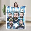 Super Soft Adam The Woo Memory 19742025 Throw Blanket Premium Flannel Bed Blanket Cozy Warm Blankets All Season Use