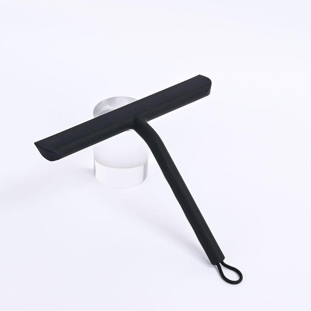 Силиконовый скребок для стекла с крючком для уборки ванной комнаты и окон