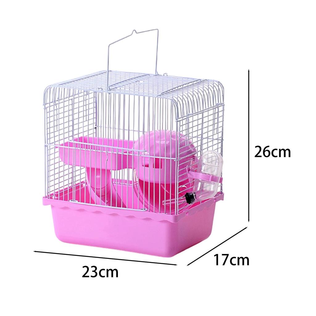 Портативная клетка для хомяка с ручкой Переноска для песчанок для временного содержания Аксессуары с вентиляцией Переноска для мелких животных